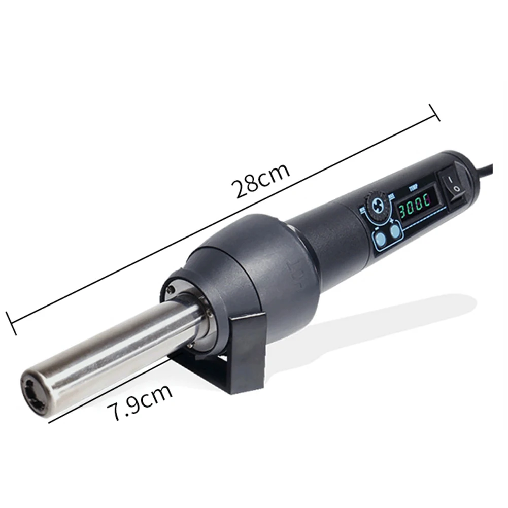 

650W Electrical Hot Air Blower LCD Digital Display Temperature Adjustable Building Hair Dryer Hot Air Gun Soldering