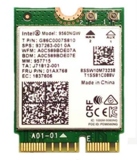 9560NGW Беспроводной AC 9560 для Intel 9560NGW 802.11ac NGFF ключ E 2,4G/5G 2x2 WiFi карта Bluetooth 5,0 FRU 01AX768 Бесплатный wifi декодер usb - Цвет: 9560NGW