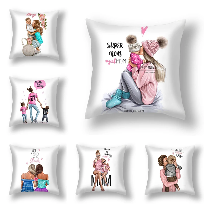 Серия для родителей и детей декоративная подушка дома чехол гостиной дивана