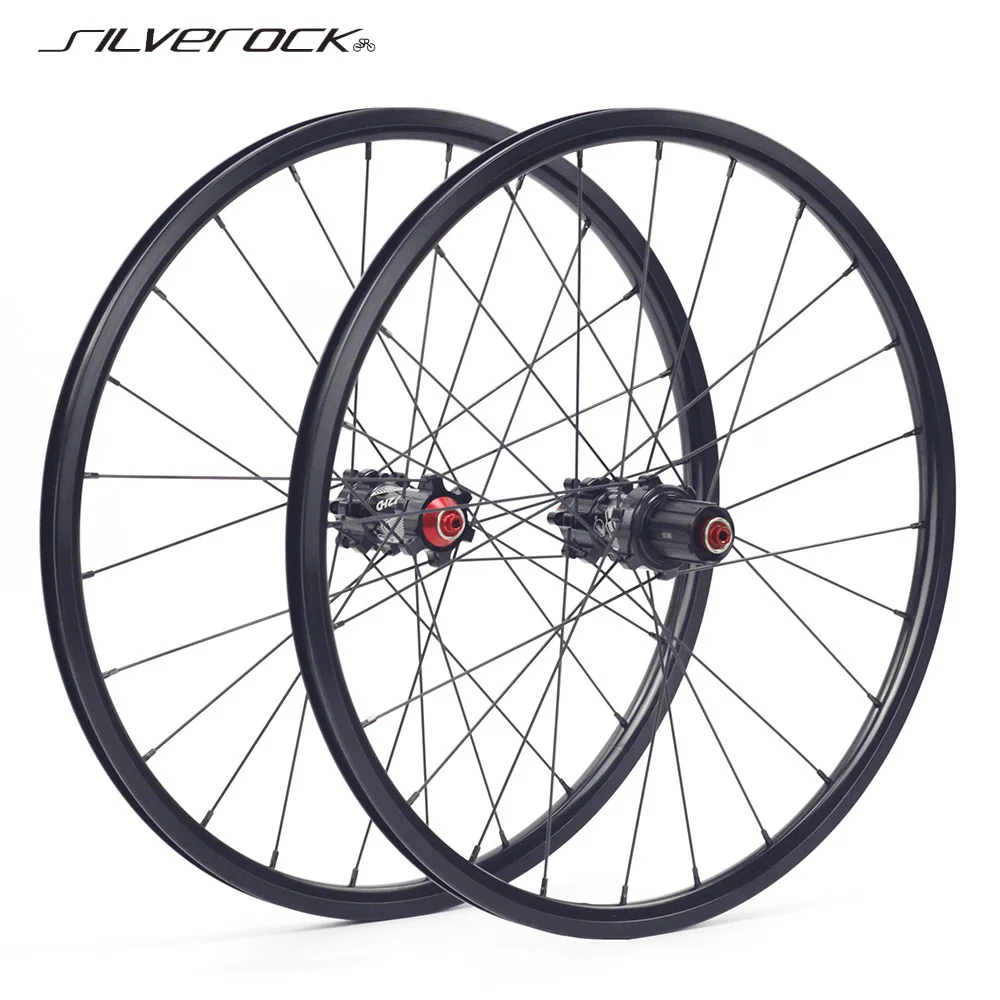 SILVEROCK велосипедные диски 20 &quot1 1/8&quot 451 406 19 мм 27 24/24H 100 135 дисковый тормоз для Minivelo
