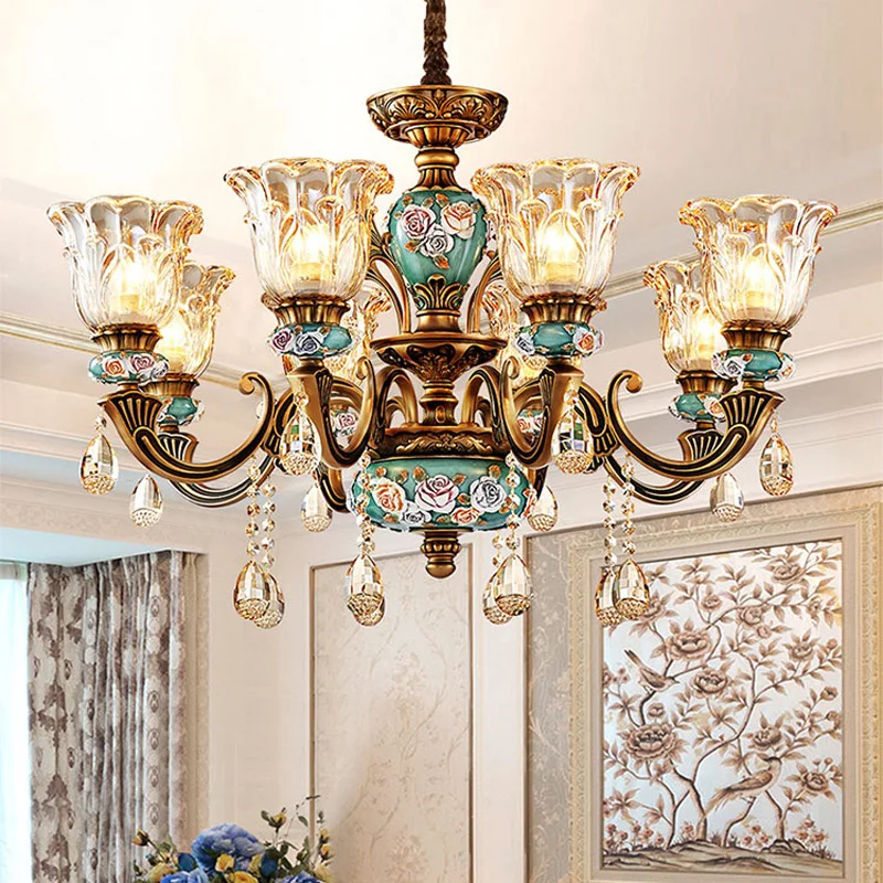 Винтажные потолочные люстры в скандинавском стиле роскошные светодиодные лампы