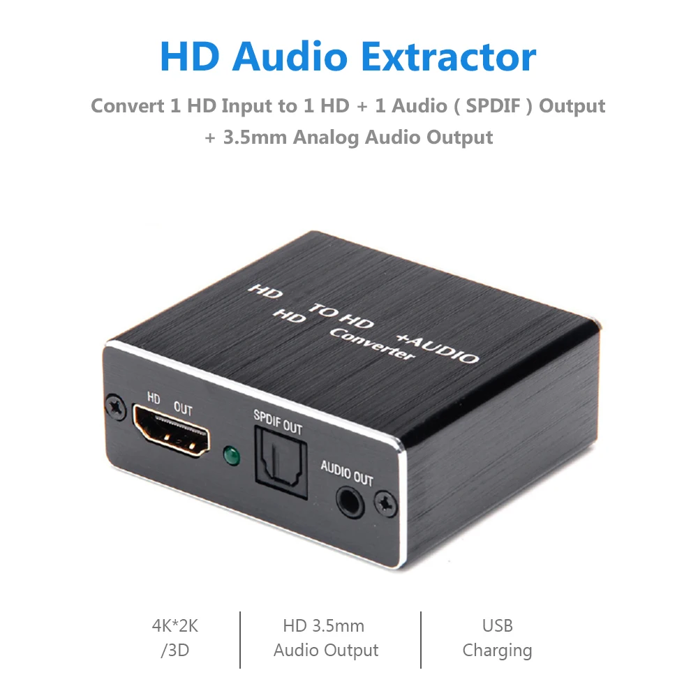 2020 Новейшая 4K x 2K HD HDMI к dvb t + 3 5 мм аудио сплиттер адаптер переменного тока SPDIF