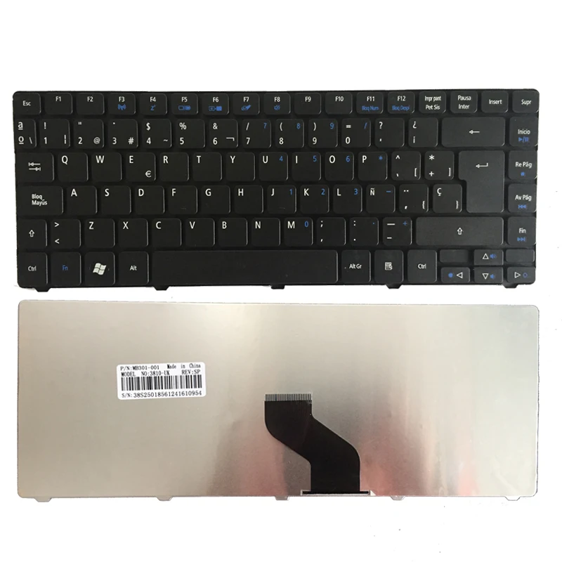 

Spanish Keyboard for Acer EMachines D440 D442 D640 D640G D528 D728 D730 D730G D730Z D732 D732G D732 D732Z SP Black keyboard