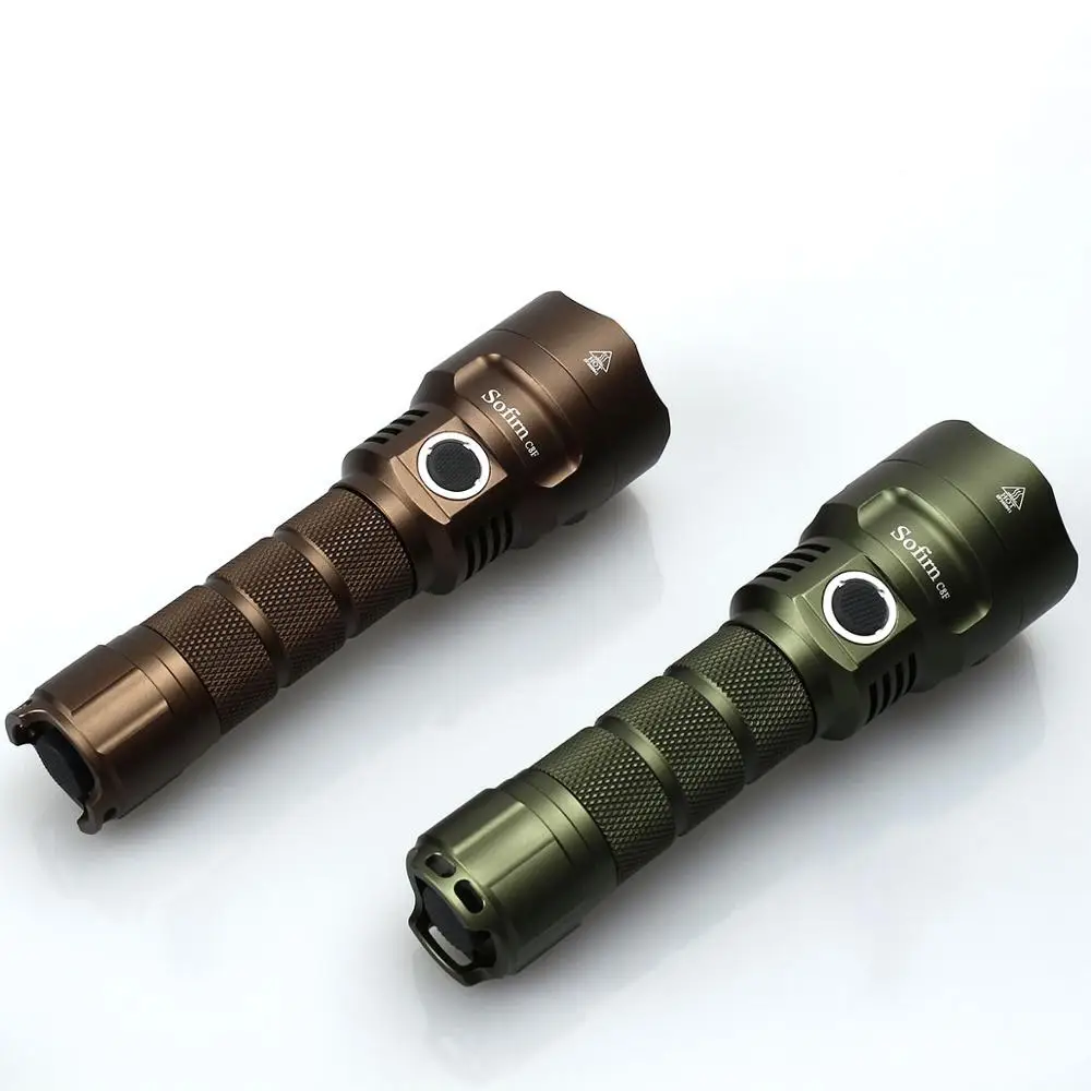 NEW Color Sofirn C8F LED Powerful Flashligh Cree XPL 3500ml Lantern 21700 Rechargeable Super Bright Torch Green Brown | Лампы и
