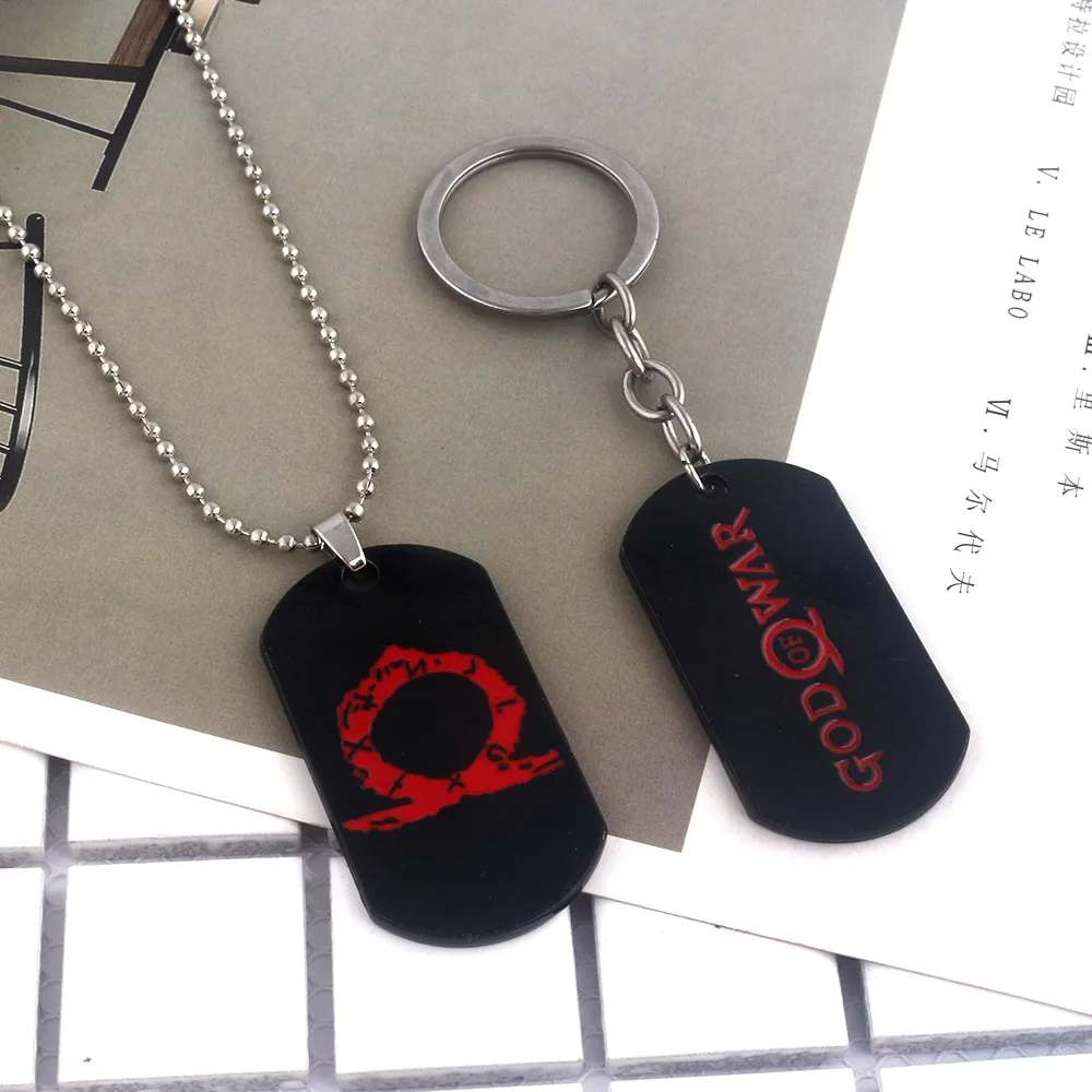Косплей ожерелье из фильма периферийная игра по периметру God of War Ω Dog Tag подвесной