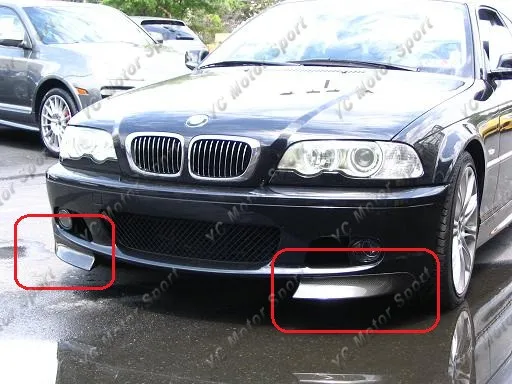 Автомобильные аксессуары из углеродного волокна CSL Style передние каналки 2 шт.