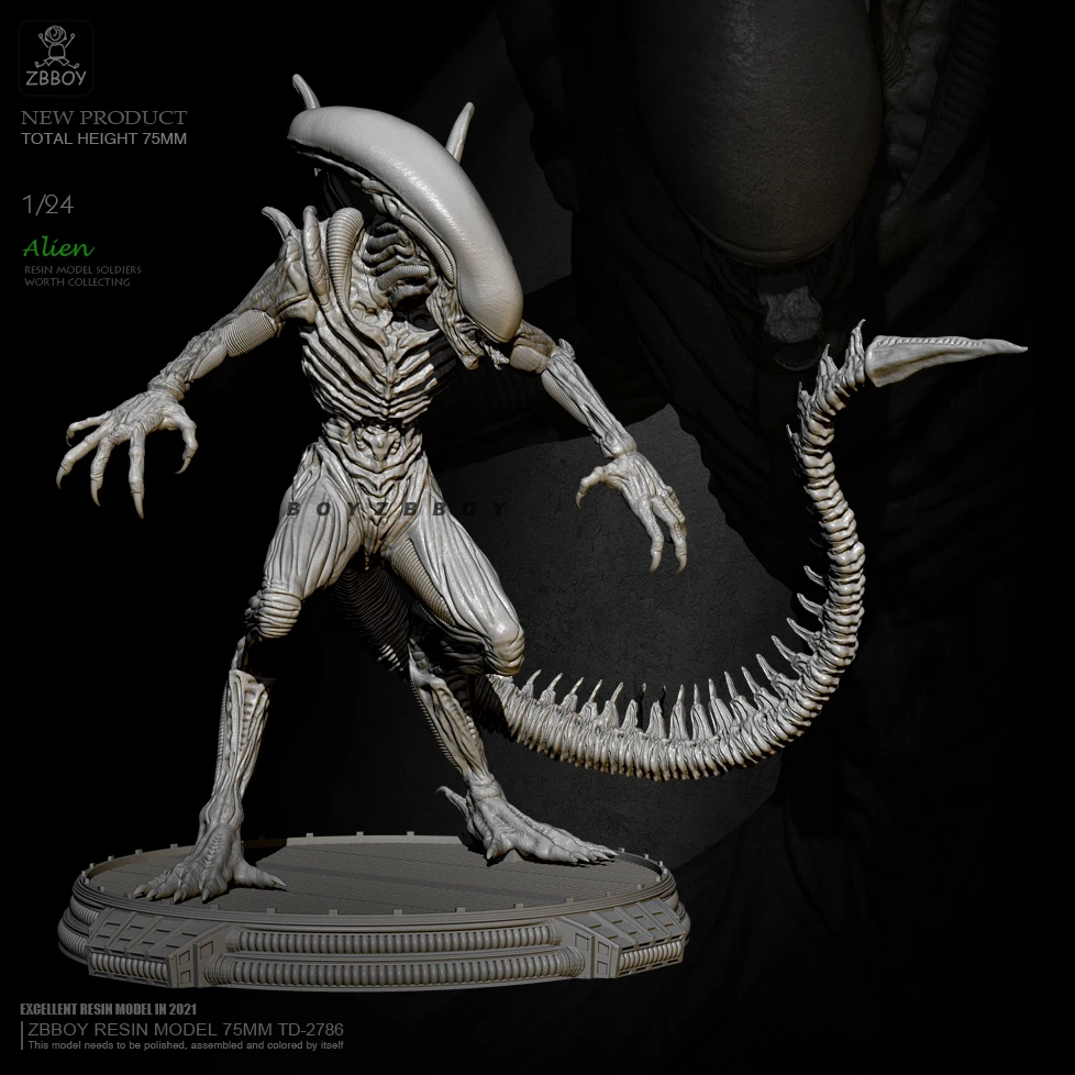 75 мм 1/24 Смола модельные наборы сделай сам фигурка самосборка фотоэлемент |