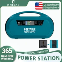 enikol 110v220v pure sine wave portable power station solar generator energy storage rechargebale camping generador li battery