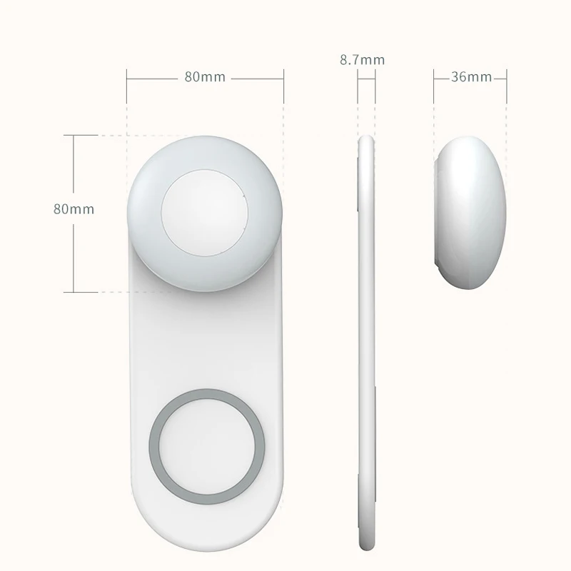 bedside lamp with mobile phone wireless charging led desk lamp separate magnetic touch dimming creative night light for bedroom free global shipping