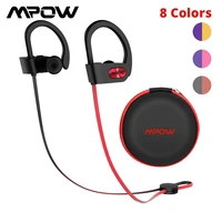 original mpow flame bluetooth headphones hifi stereo wireless earbuds waterproof sport earphones with micportable carrying case
