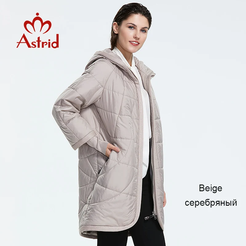 911 beige NEW Аstrid куртка женская в зиму женское пальто с капюшоном на молнии плюс размеры леди женская утепленная парка plus size AM-2075 - Цвет: 911 beige