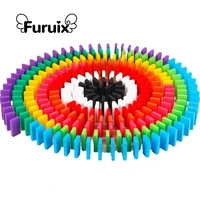100200300500pcs children color sort rainbow wood domino blocks kits bright dominoes games dominoes professional set