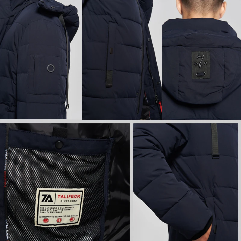 2021 new Winter Jacket Men Fashion Parka Men Thick Warm Long Thicken Warm Parka Cotton padded jacket High Quality coat male