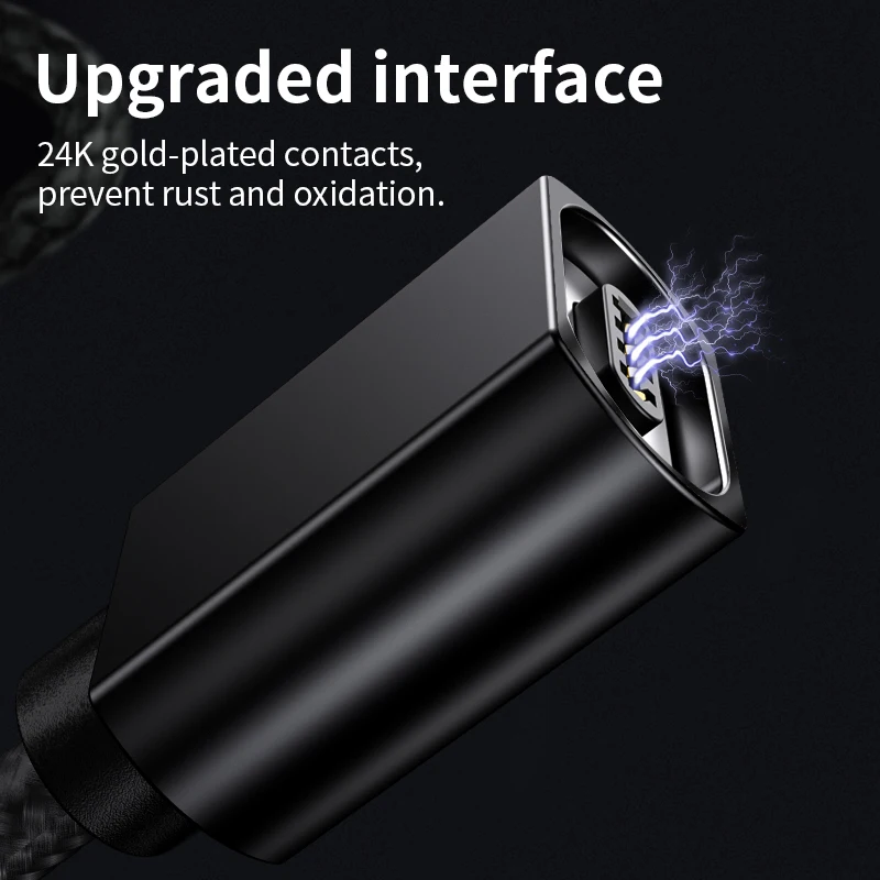 

OLAF 2M Magnetic Micro USB Cable For iPhone Samsung Fast Charging Data Wire Cord Magnet Charger USB Type C 3A Mobile Phone Cable