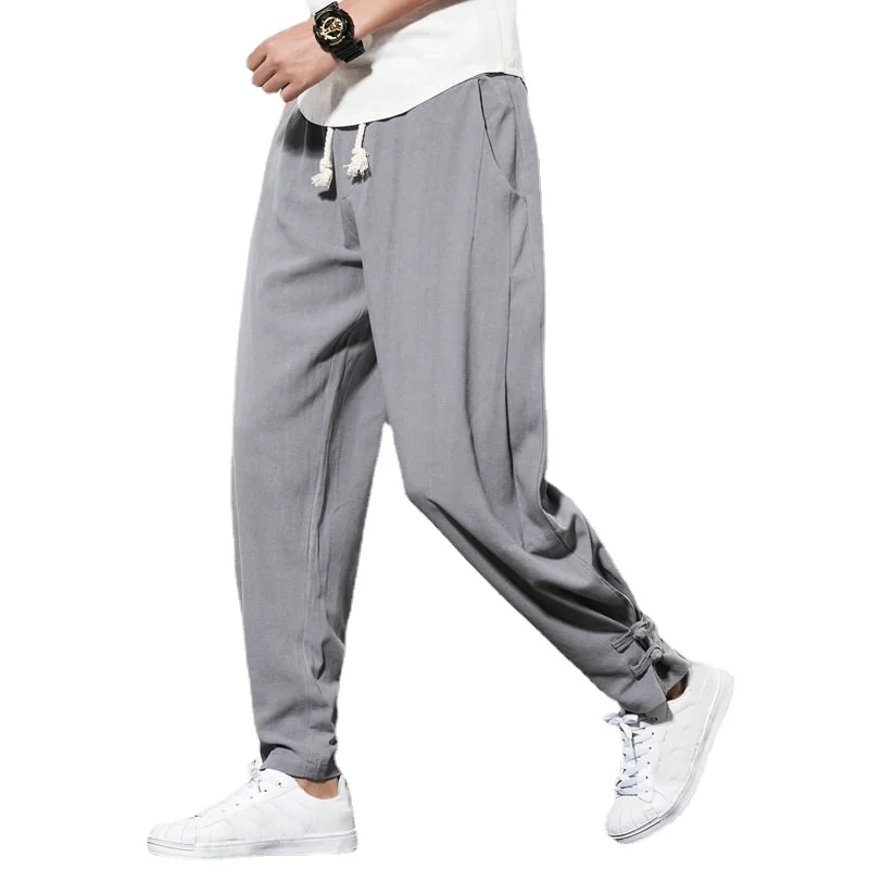 Traditional chinese clothing for men harem pants male baggy chinsese ...