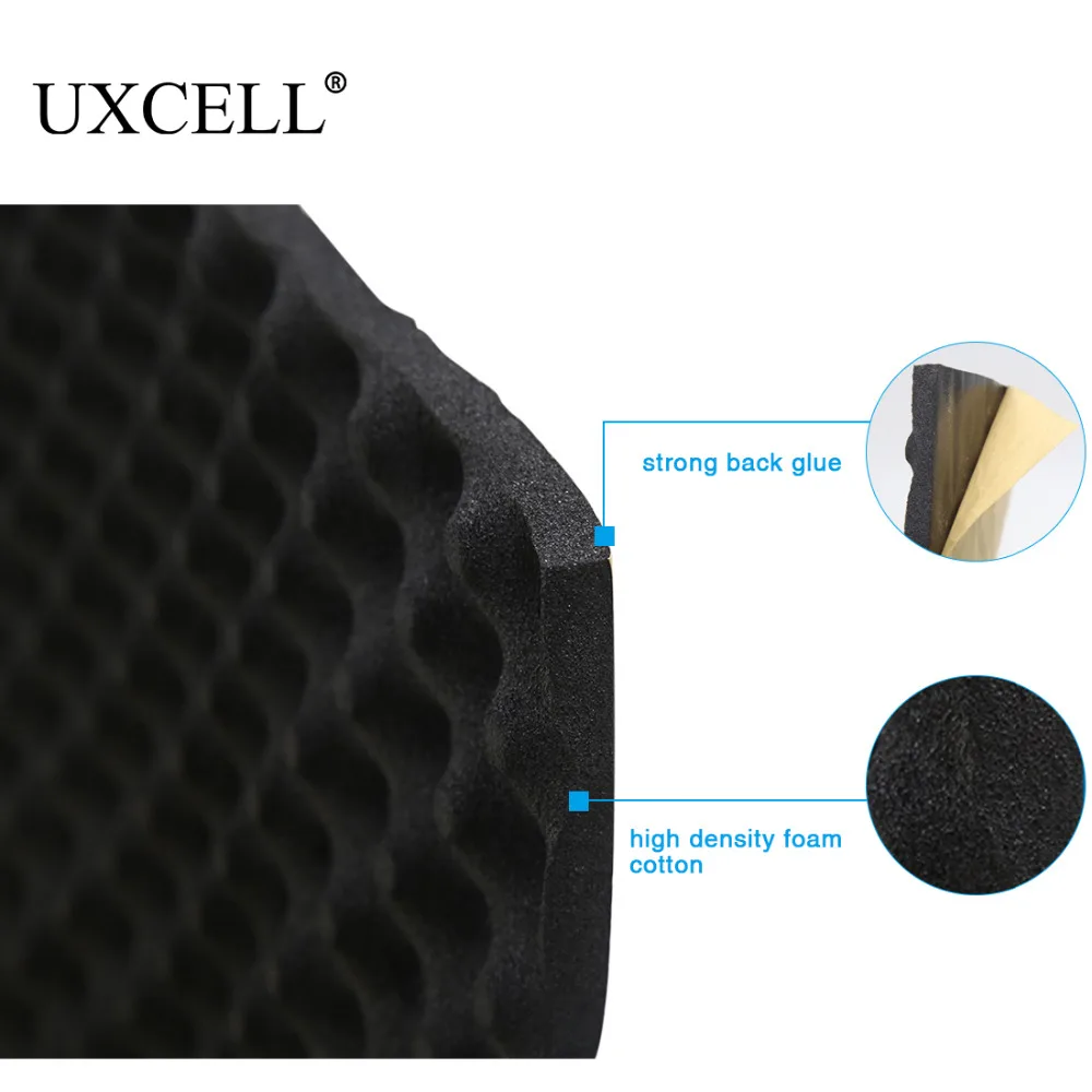 Звукопоглощающая Автомобильная теплостойкая волнистая пена UXCELL 8 размеров
