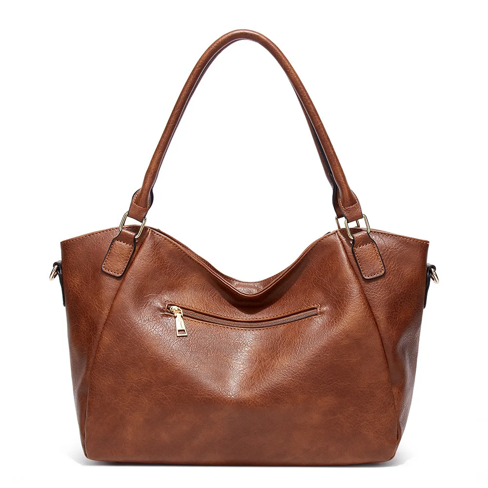 Retro Trend Women Tote Handbag 2020 New Pu Leather High Capacity Shoulder Bags for Ladies Tassels Luxury Female Crossbody Bag