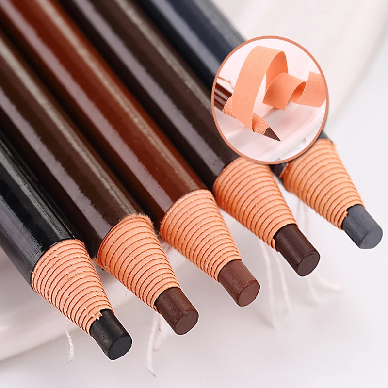 Карандаш для бровей в рулоне мягкий Водостойкий карандаш Не оставляющий пятен