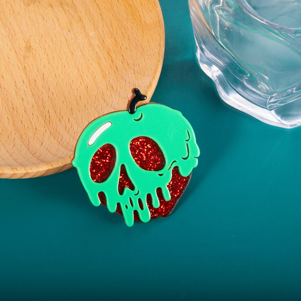 

Handmade Acrylic Cute Skull Brooches Pins for Women Vivid Animal Resin Brooch Acetate Fiber Christmas Gift Costume Jewelry