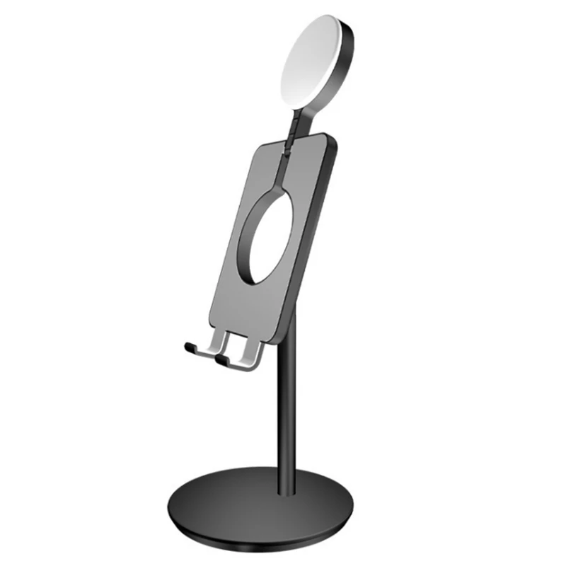 

Cell Phone Stand Desktop Folding Bracket Tablet Bracket Desktop Ring Fill Light Live Fill Light with Mobile Phone Holder