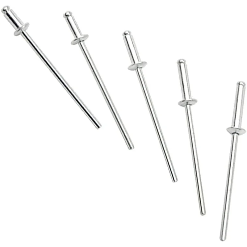 5 видов M2.4 алюминиевые заклепки круглые e-образные супер крепежные с открытым