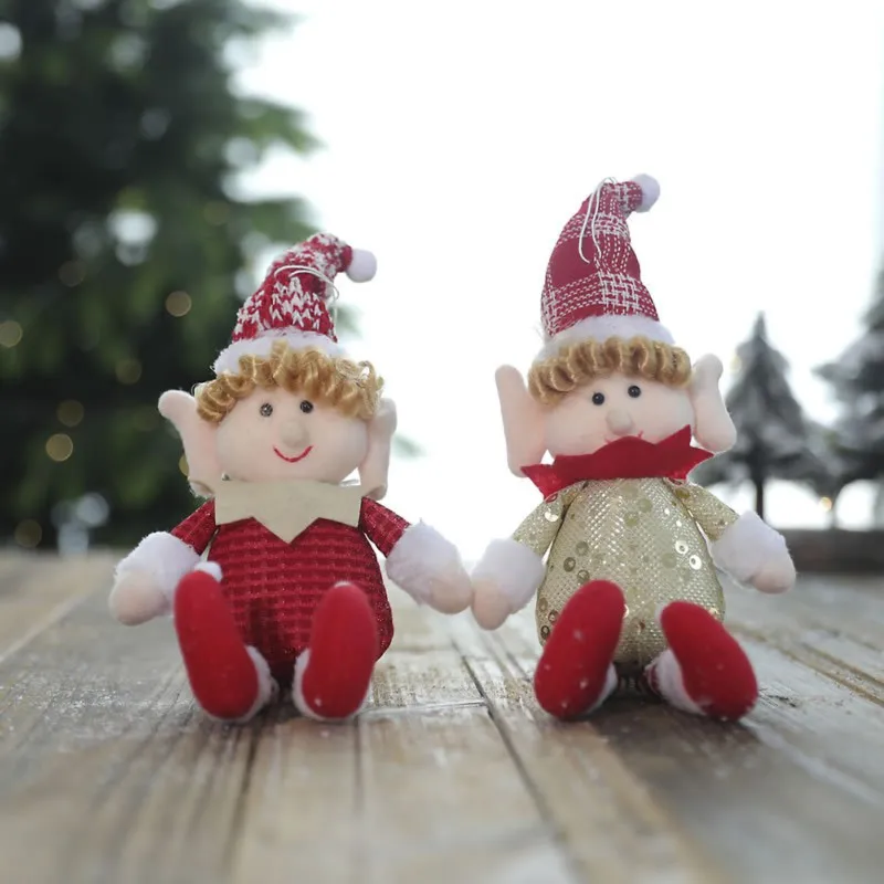 Елочные подвесные украшения эльф девочка с длинными ногами подарок игрушка