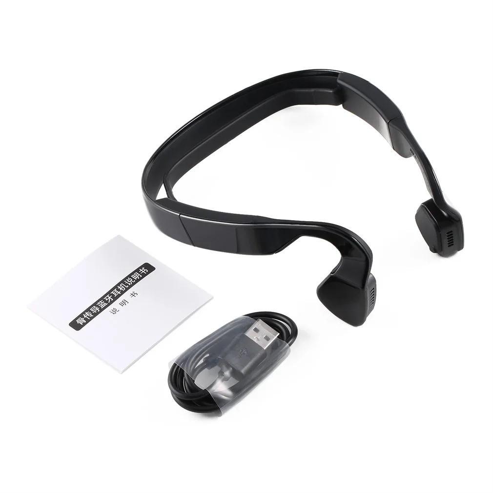 Беспроводные наушники Bluetooth 4 0 костная проводимость спортивные гарнитура для
