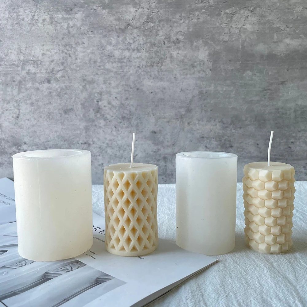 Геометрическая Цилиндрическая Свеча искусственное мыло для изготовления