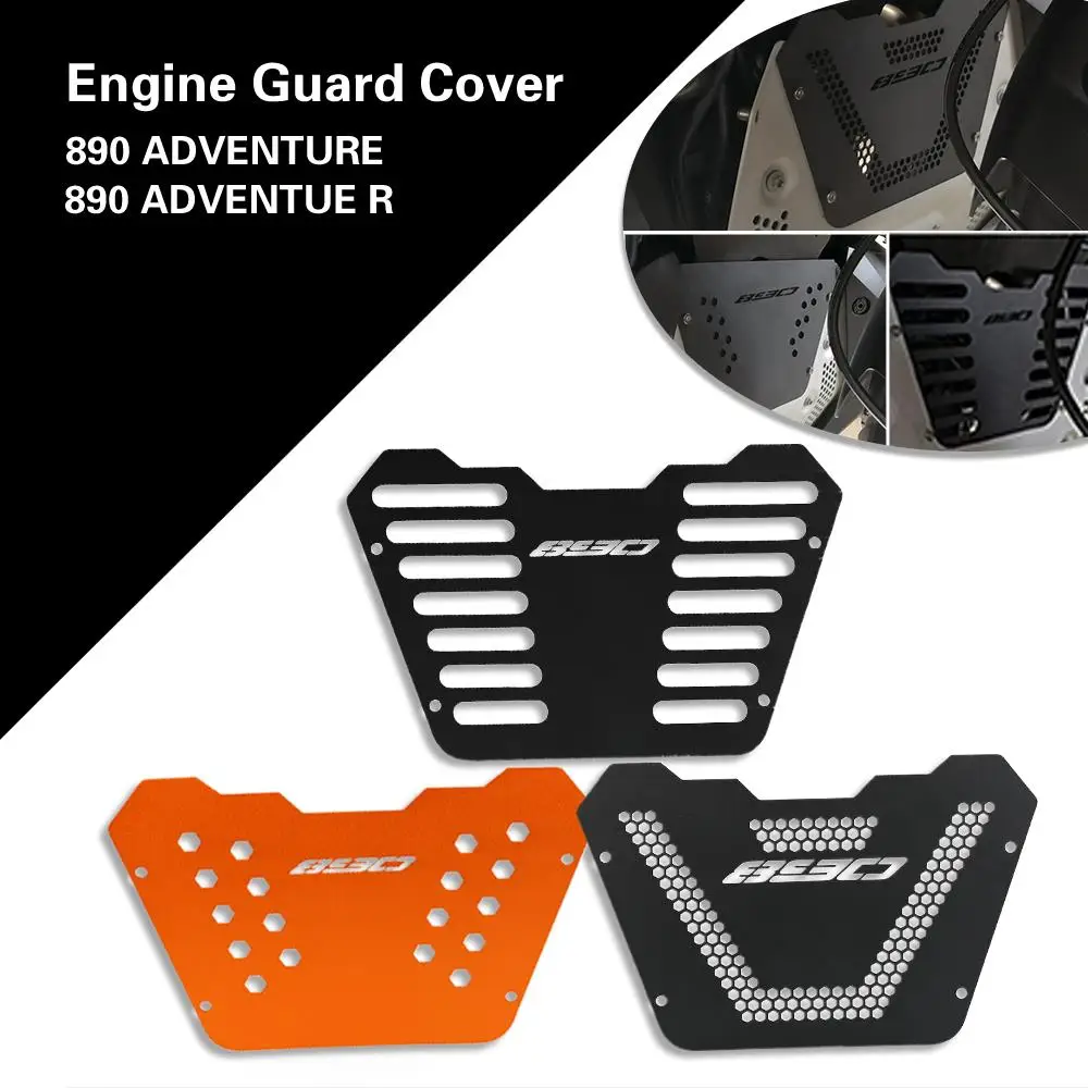 

Motorcycle 890Adventure R Aluminum Engine Guard Protector Cover Crap Flap Protection FOR KTM 890 Adventure ADV R S 2020 2021