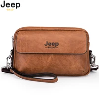 jeep buluo new messenger bag handbag pu waterproof male travel schoolbag man crossbody bag large capacity phone bags