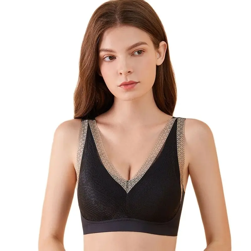 

Sexy Lace Padded Bra Seamless Brassiere Women's Lingerie Sleeping Bras Push Up Backless Soft Bralette Female Plus Size Underwear