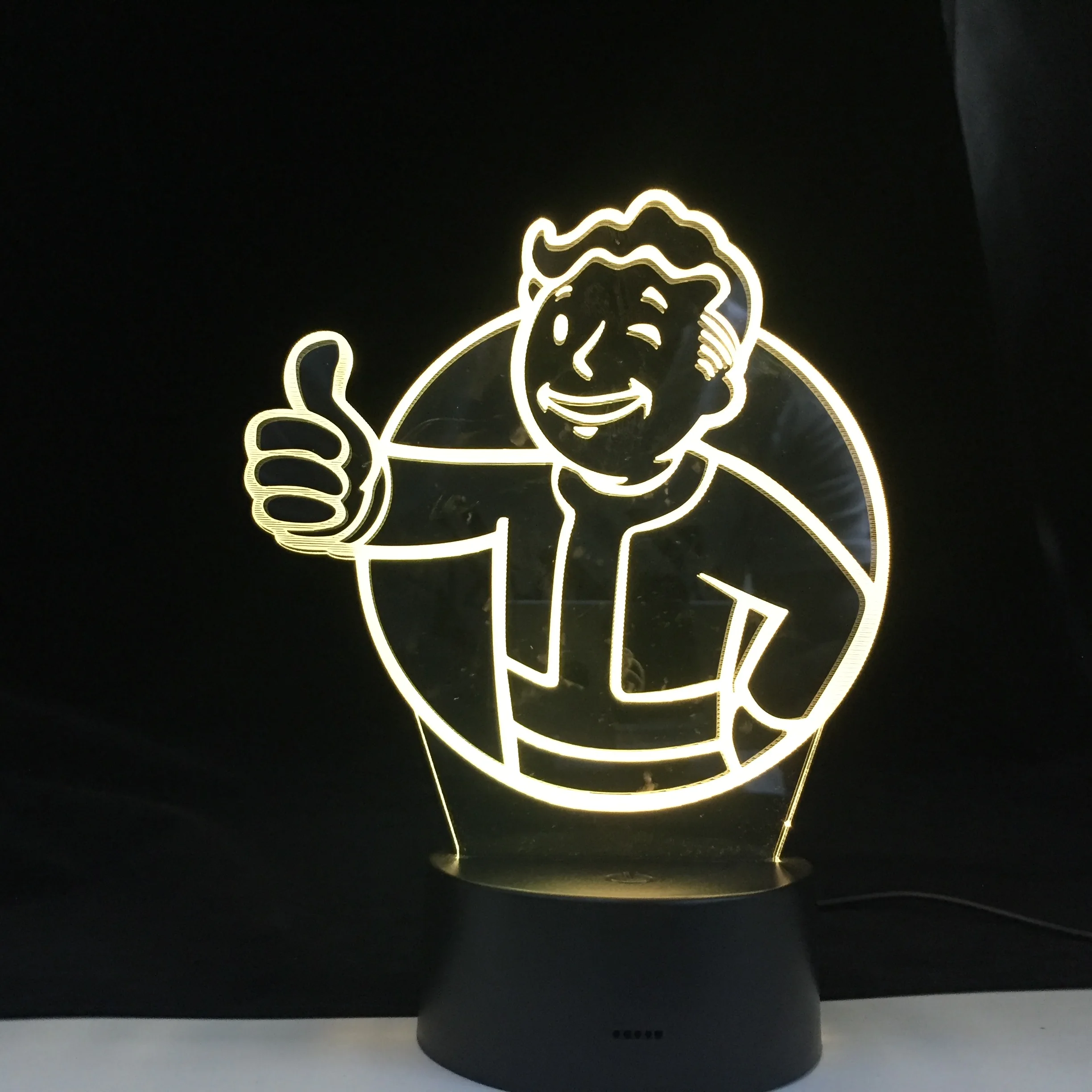 Ночник для детей Fallout Shelter меняющий цвета украшение детской спальни настольная