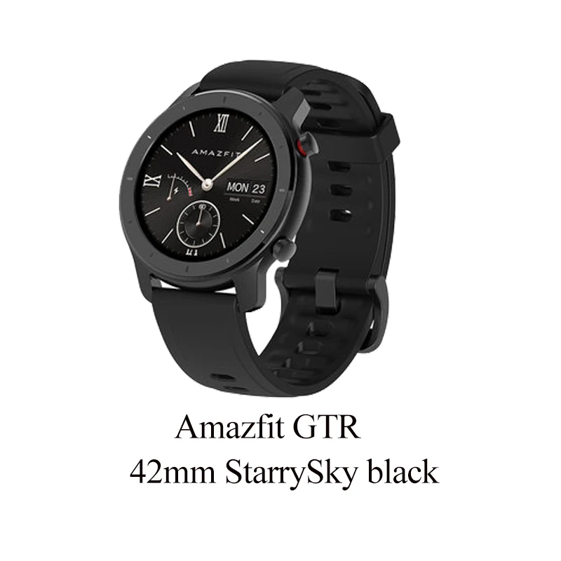 42mm Starry Black Глобальная версия Amazfit GTR 42 мм оригинальные Смарт-часы 5ATM водонепроницаемые 12 дней батарея gps управление музыкой Поддержка Android IOS - Цвет: 42mm Starry Black