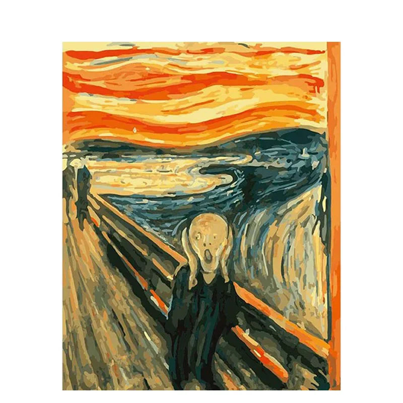 

Picture By Numbers Abstraction Acrylic Paint HandPainted DIY canvases For Drawing Kits Frame For Numbers Home Decorative Figures