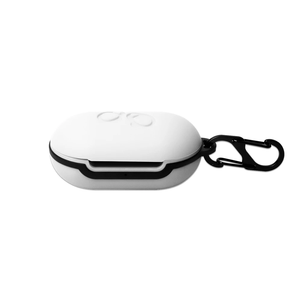 White Защитный чехол для samsung Galaxy Buds, флип-открытый силиконовый чехол, водонепроницаемый противоударный чехол s с карабином - Цвет: White