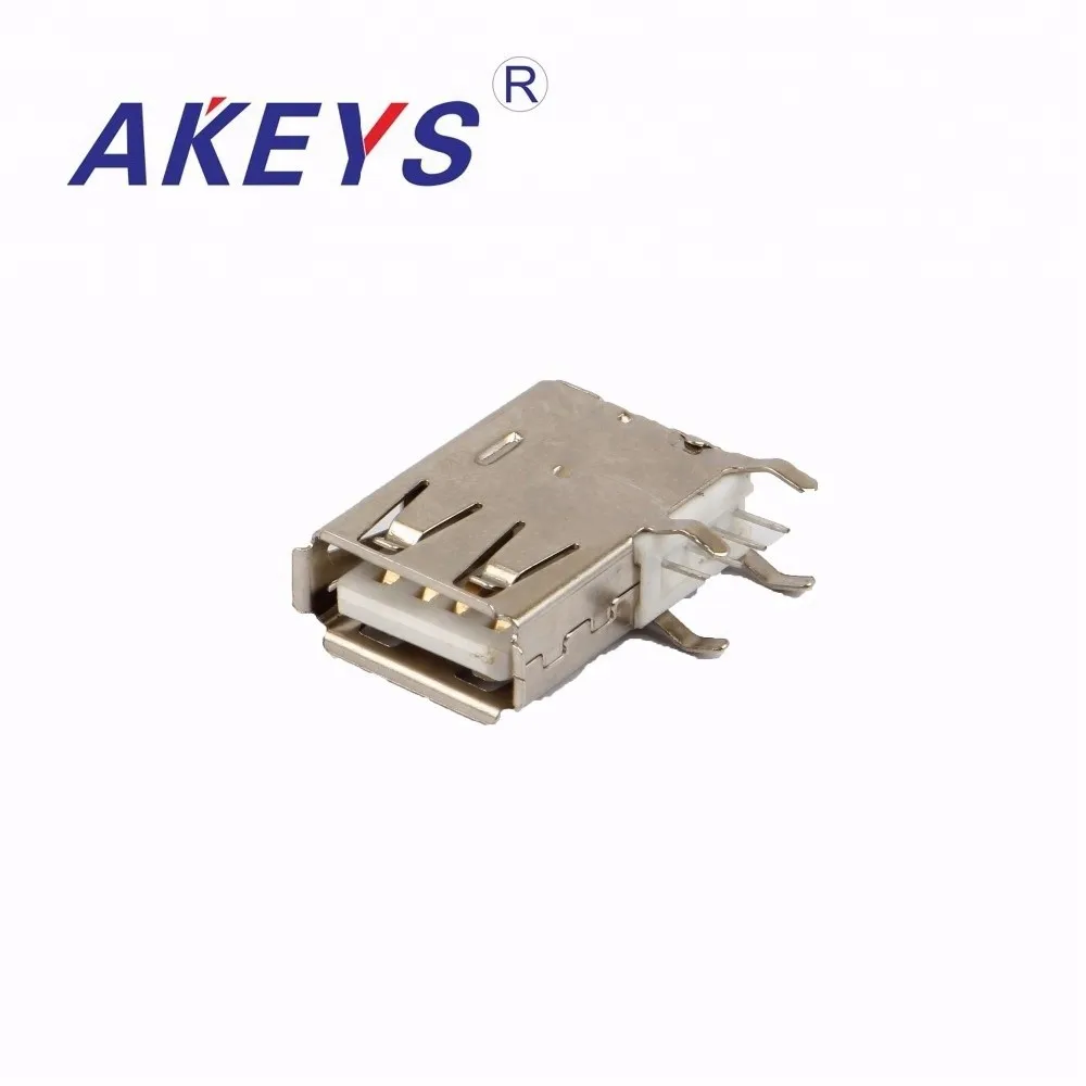10 шт. USB-UA-002-10 90 степень погружения гнездовой разъем Usb типа A | Строительство и