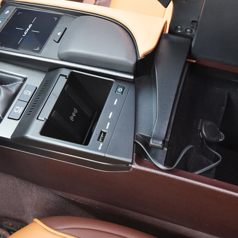 Автомобильное беспроводное зарядное устройство QI для Lexus ES ES200 ES260 ES300h 2019-2021
