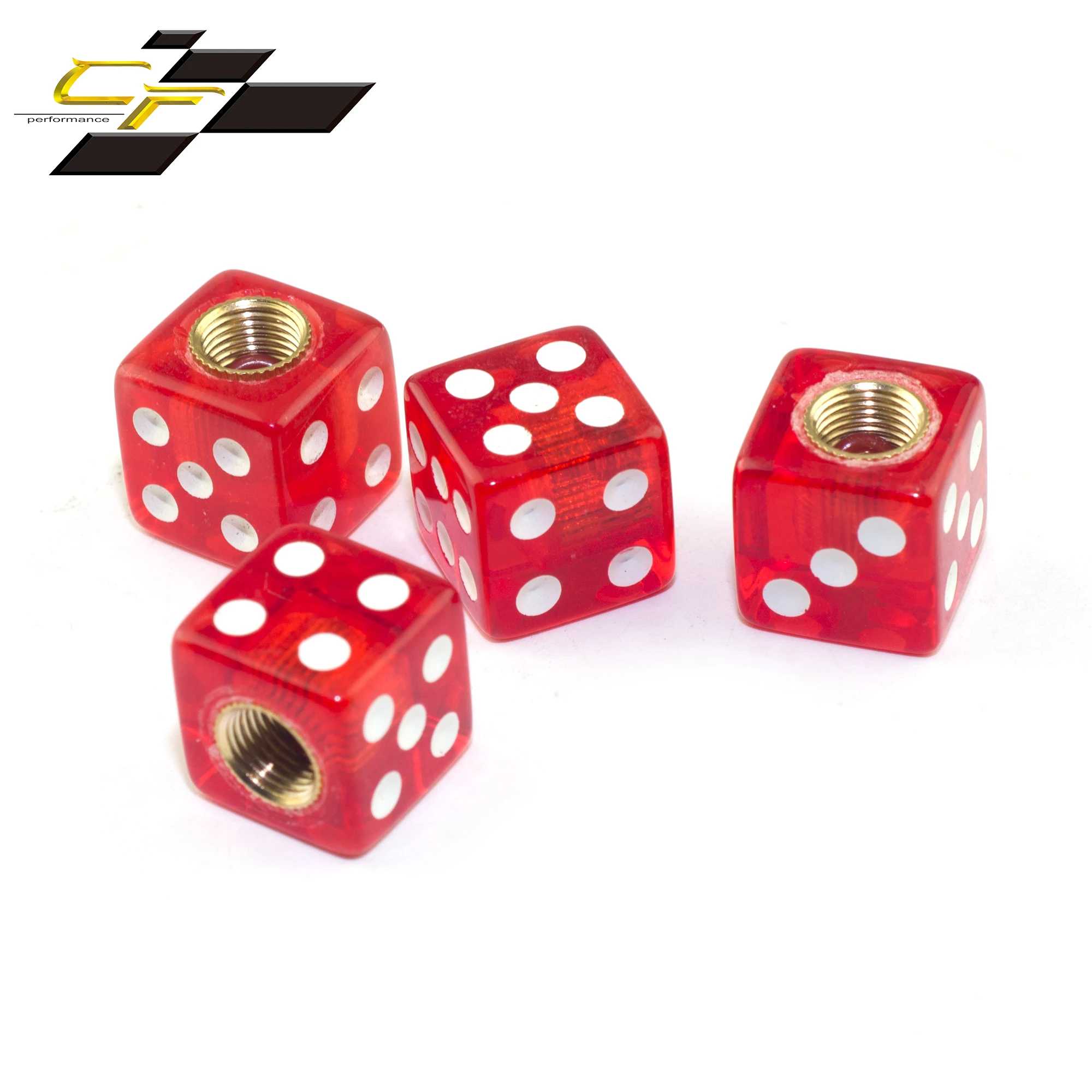 

4Pcs Styling Dice Motorcycle Car Bicycle Wheel Universal Tire Air Valve Cover Car Dust Cover