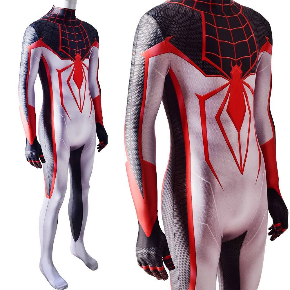 Костюм для косплея супергероя ps5 Комбинезон Зентаи суперсторонний костюм Майлса