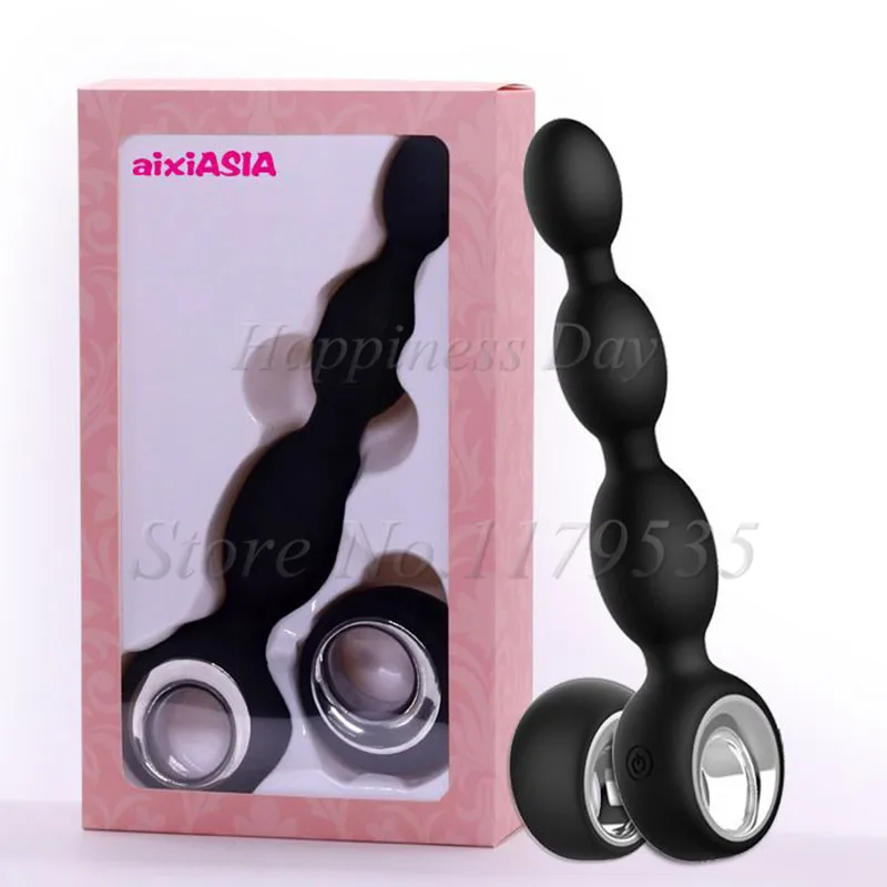 Анальный вибратор интимные игрушки для женщин вибрирующие анальные бусы штекер