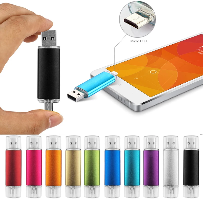 USB флеш-накопитель микро OTG с логотипом на заказ высокоскоростной 3 0 16 ГБ 32 64 256 Мб