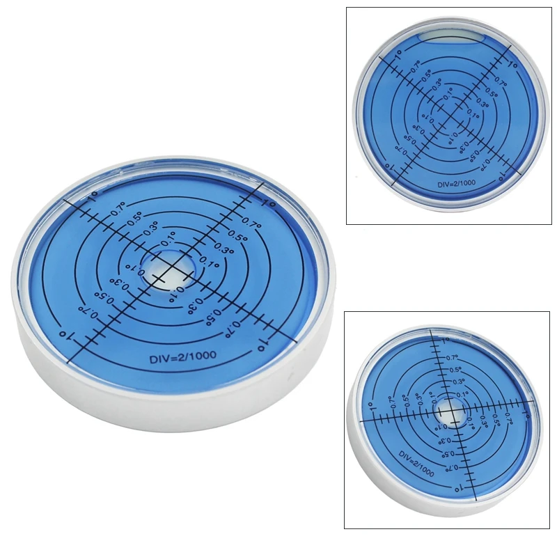 

Night Vision Luminous Round Level Bubble Plastic Bubble Level Accuracy Size 60X10mm