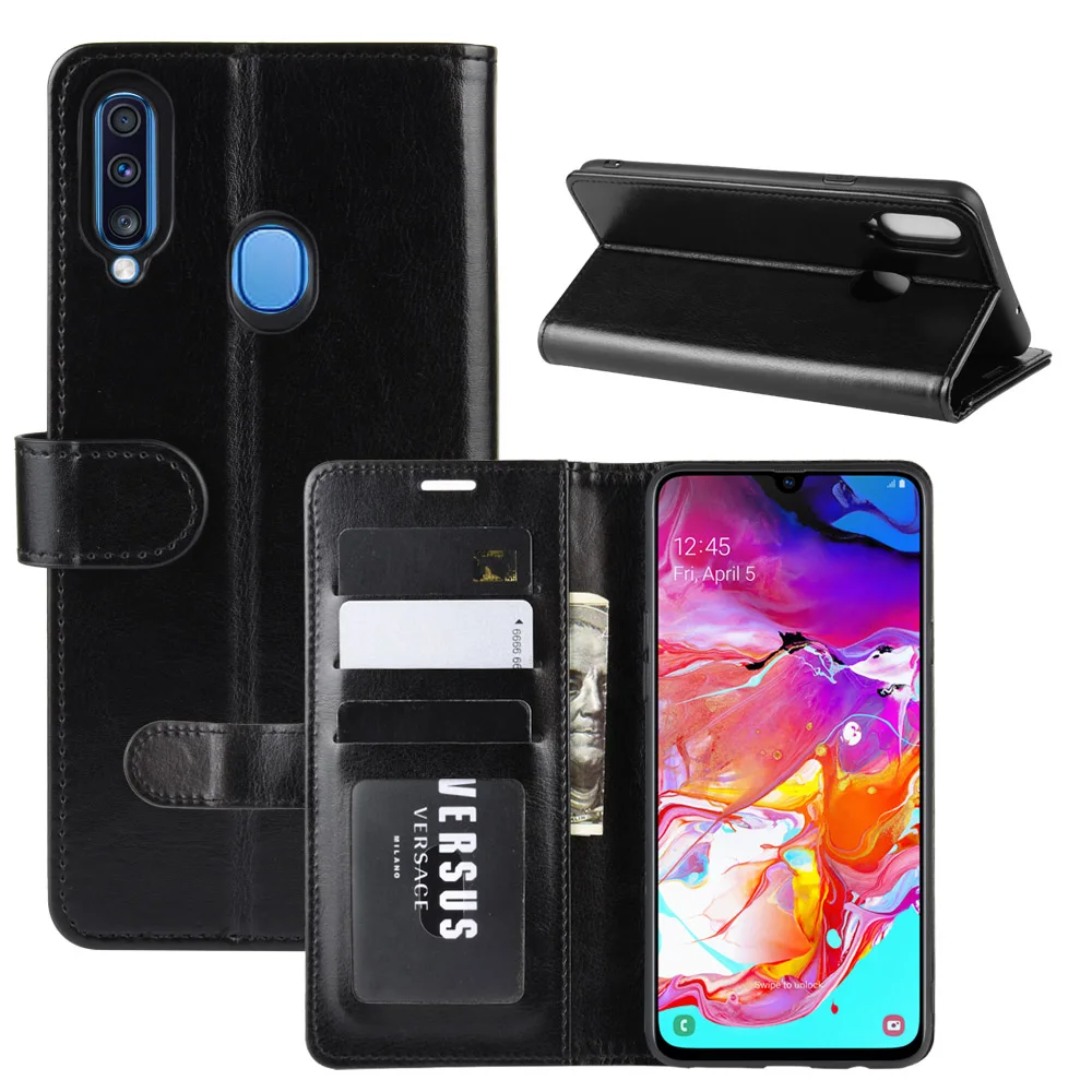 Кожаный чехол для samsung Galaxy A10 A20 A30 A40 A50 A60 A80 A90 откидная крышка бумажник чехол для samsung 50 S A2 Core чехол A10e