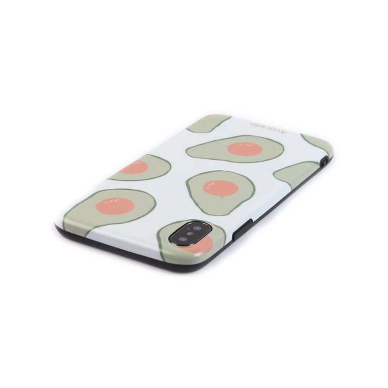 Милый мультяшный чехол с фруктами авокадо милый матовый Мягкий силикон imd для Apple