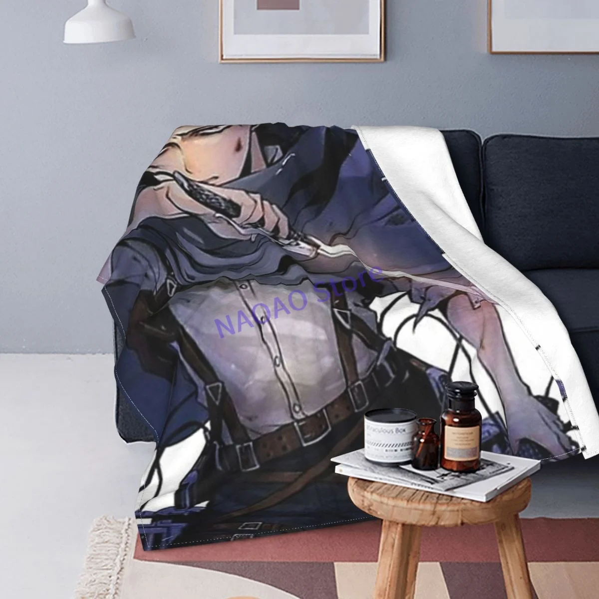 Пледы Levi Look на кровать одеяло диван декоративные решетчатые покрывала для дивана