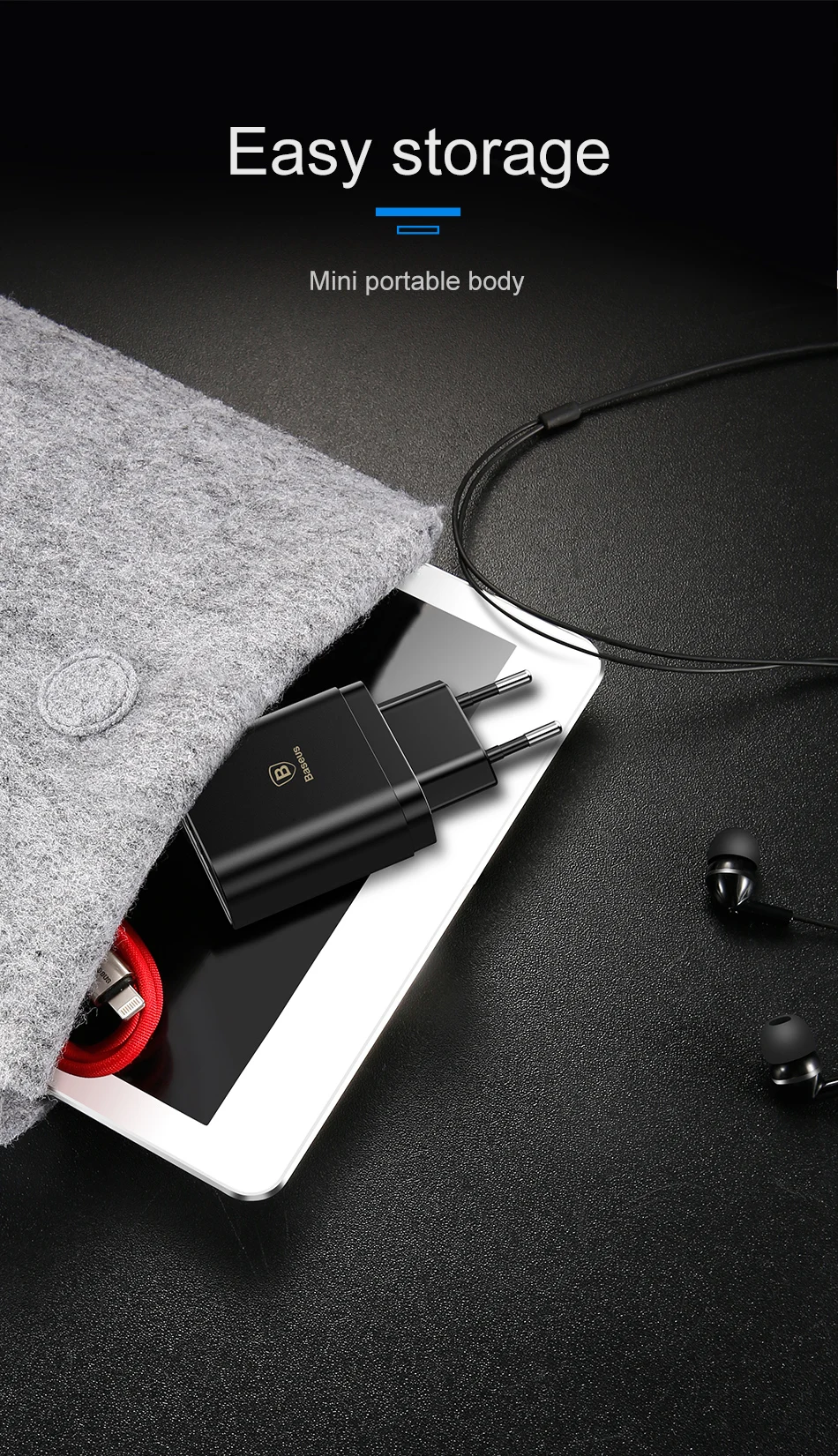 Зарядное устройство USB Baseus с цифровым дисплеем для samsung, Xiaomi, зарядное устройство для телефона, 3.4A, максимальное быстрое зарядное устройство для iPhone, зарядное устройство, адаптер