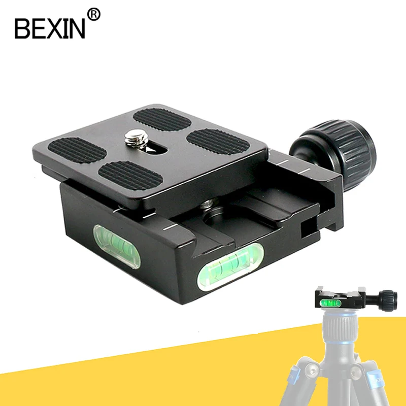 

BEXIN QR50 Quick-release Plate Holder Tripod Ball Head Mount Adapter PU50 Quick Release Clip Plate Clamp for SLR Camera Ballhead