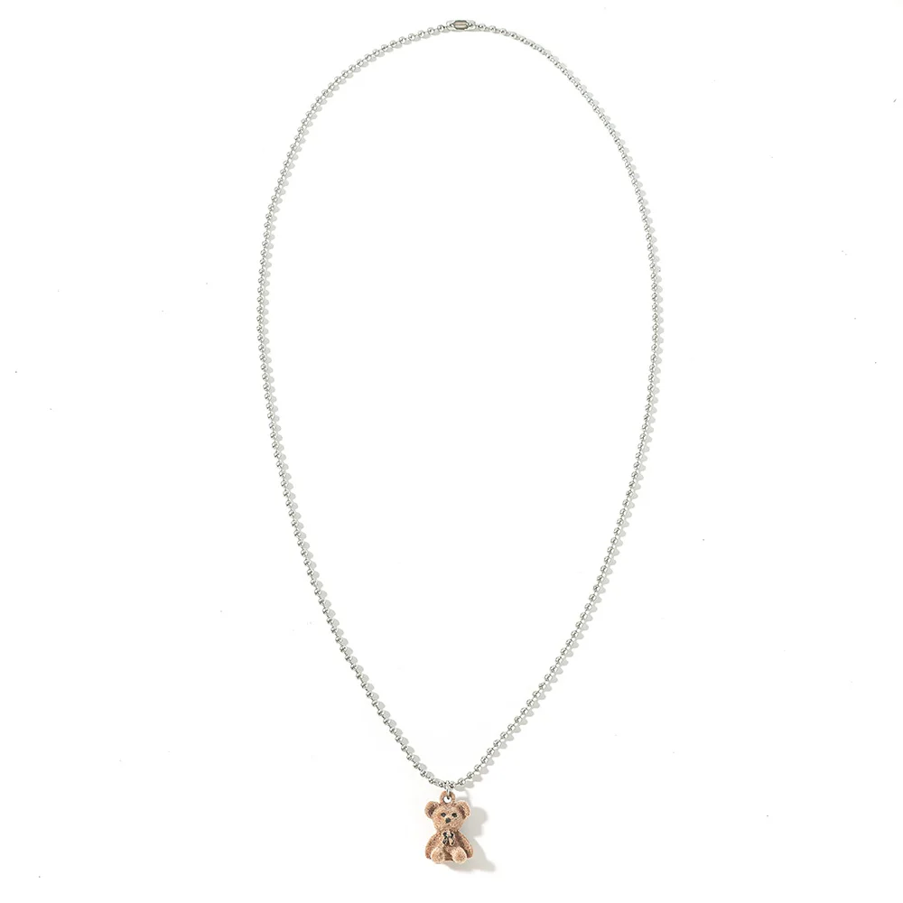 Симпатичное ожерелье Ins с кулоном Мишка для девочек Женская корейская мода милый