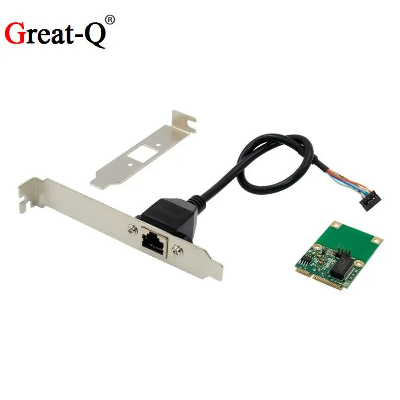Мини PCIe LAN Серверная сетевая карта Intel I210AT GbE Ethernet RJ45 адаптер 1000 м конвертер PCI-E