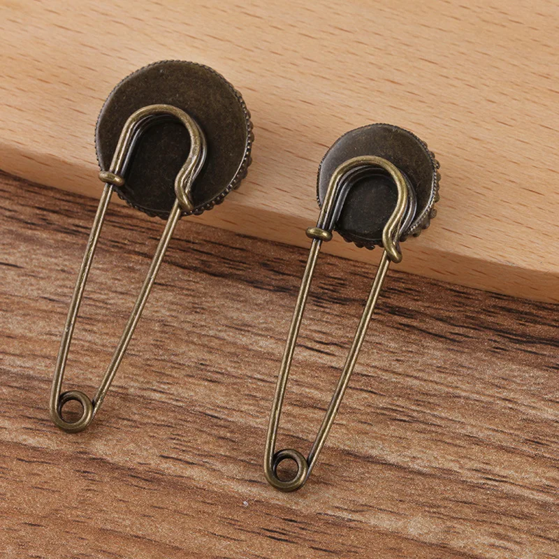 Основы для броши с 15 мм 20 круглая корона гнездо резиновый кабошон комплекты